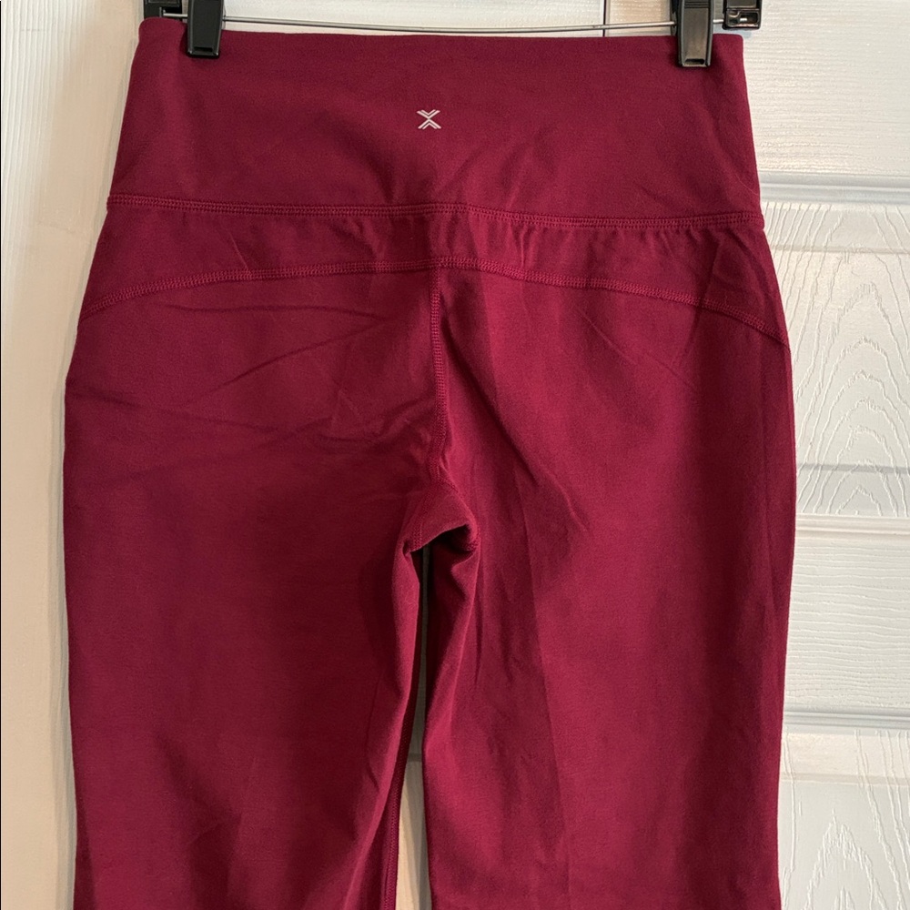Xersion Burgundy Flare Women's Pants - Picture 6 of 11